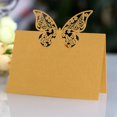 thumbnail image 2 of Tarjetas de nombre y lugar con patrón de mariposa, Decoración de mesa de boda, Mensaje de nombre, tarjeta de felicitación, suministros para fiestas de cumpleaños, 50 piezas, 2 of 4