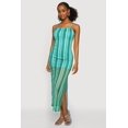 thumbnail image 2 of Women's Wavy Stripe Side Slit Maxi Dress, 2 of 3