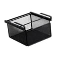 thumbnail image 1 of Organizador de ropa interior, cesta debajo del estante, cajón colgante de metal, fácil montaje, función deslizante, almacenamiento práctico, adecuado Negro, 1 of 8