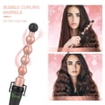 thumbnail image 2 of USTAR 5 in 1 Ceramic Curling Iron Wand Set with 5 Interchangeable Ceramic Barrels (0.35'' to 1.25'') and Heat Resistant Glove - Rose Gold, 2 of 5
