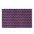 thumbnail image 2 of CADecor Chevron Zigzag Striped Country House Image Pattern in Orchid Purple and Black Bath Rug Bathroom Mat Doormat 30x18 inches, 2 of 2
