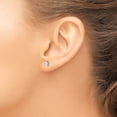 thumbnail image 4 of Auriga Fine Jewelry 925 Sterling Silver 5x3mm Oval White Topaz Stud Earrings for Women, 4 of 6