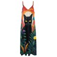 thumbnail image 4 of Cat Moon Jungle 2025 Dress Women Outfit Festival Woman Summer Women for Sensual Sleeveless, 4 of 6