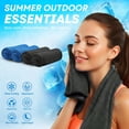thumbnail image 3 of Cooling Towels for Neck and Face Soft Breathable Microfiber Sports Gym Sweat Towel with Carabiner for Golf Yoga Running Camping Golf Gym Workout, 3 of 14