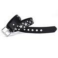 thumbnail image 5 of Punk Style Belt Edgy Punk Rock Rivet Belt with Square Rivets Metal Inlays Adjustable Straps Alternative Fashion Accessory Square Rivets Belt, 5 of 8