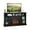 Black, variant on Spaco Fireplace TV Stand for TVs Up to 65 Inch with Side Cabinets and Remote Control-Gray, Mid Century Modern TV Stand for Living Room Bedroom