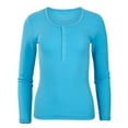 thumbnail image 3 of Boxercraft BW2402 Women's Harper Henley-Pacific Blue-L, 3 of 4