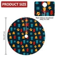 thumbnail image 2 of 36 Inch Christmas Tree Skirt – Velvet Plush Tree Mat, Soft Thickened Polyester with Red Ties, Single-Sided Printing, Available in 30in/36in/48in, Perfect for Holiday Xmas Tree Decoration, 2 of 7