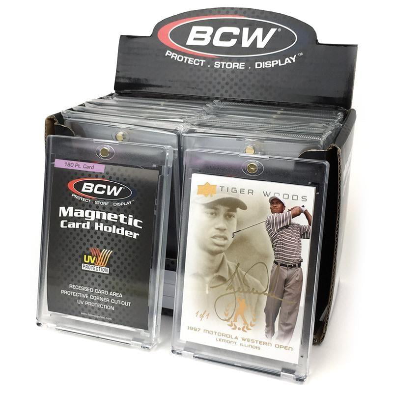 180 Pt. 3 Pack BCW Magnetic Card Holder 