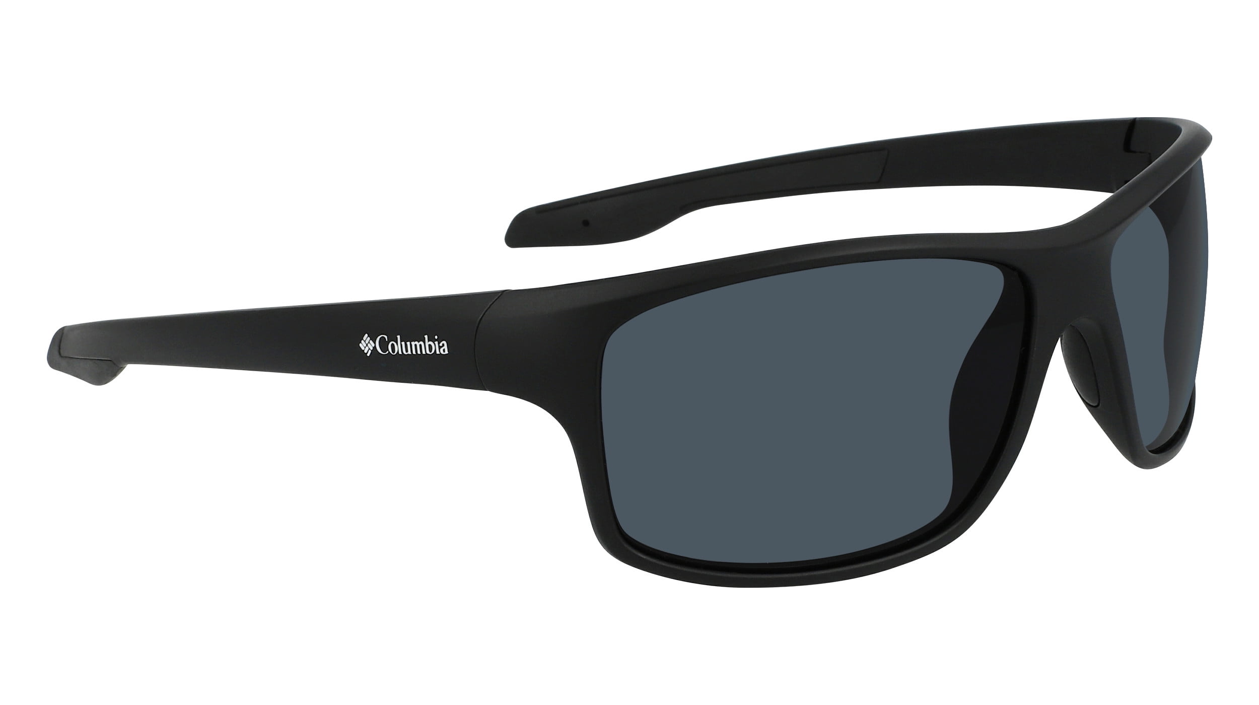 Columbia Burr C559SPG Wrap Sunglass Matte Black Frame Smoke Polarized Lenses