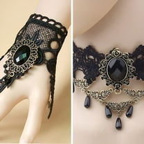 DESIGNICE 2Pcs Gothic Jewelry,Red Blood Drop Gothic,Gothic Punk Look Goth Accessories