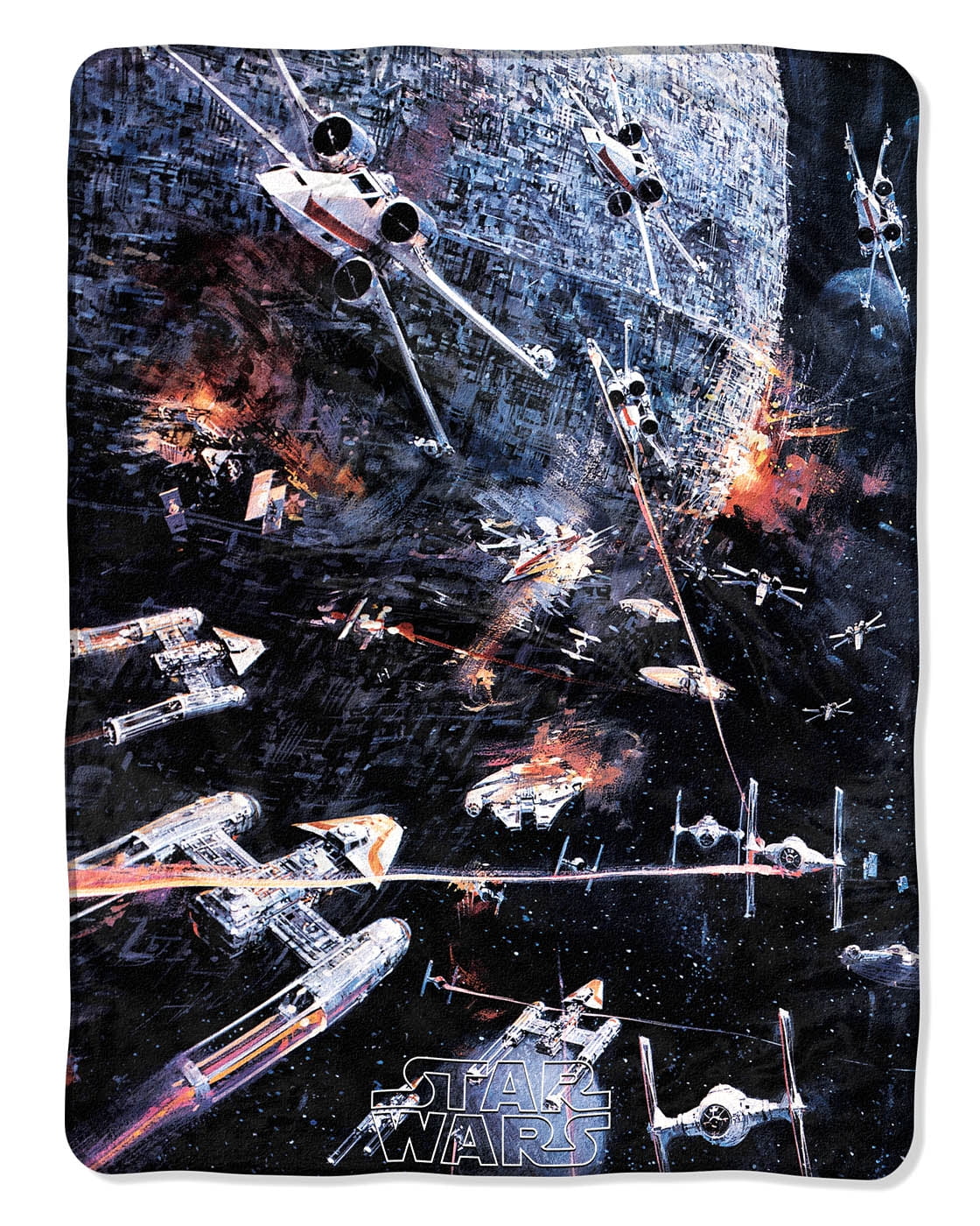 Star Wars Death Star Take Down Super Plush Throw Blanket 46 X 60 117cm X 152cm Walmartcom Walmartcom