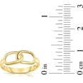 thumbnail image 4 of Floreo 10k Yellow Gold Interlocked Link Women's Ring, 4 of 5
