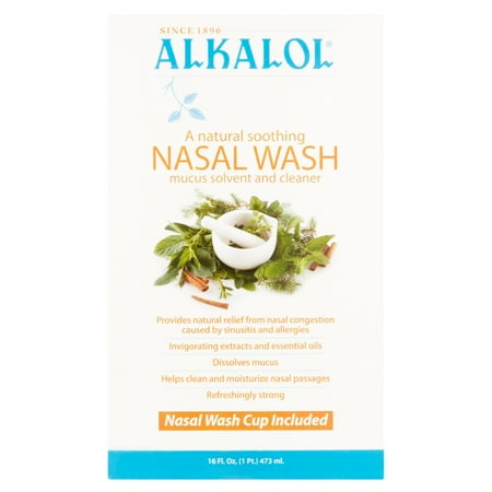 Alkalol Mucus Solvent and Cleaner Nasal Wash, 16 fl oz