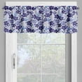 thumbnail image 2 of Ambesonne Botanical Window Valance, Monochrome Exotic Flora, 54" X 18", Indigo Violet Blue White, 2 of 5