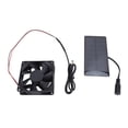 thumbnail image 2 of Solar Panel Fan Kit, 0.8W 4V Portable Solar Panel Kit Eco Friendly  for Doghouse for Pet House, 2 of 7