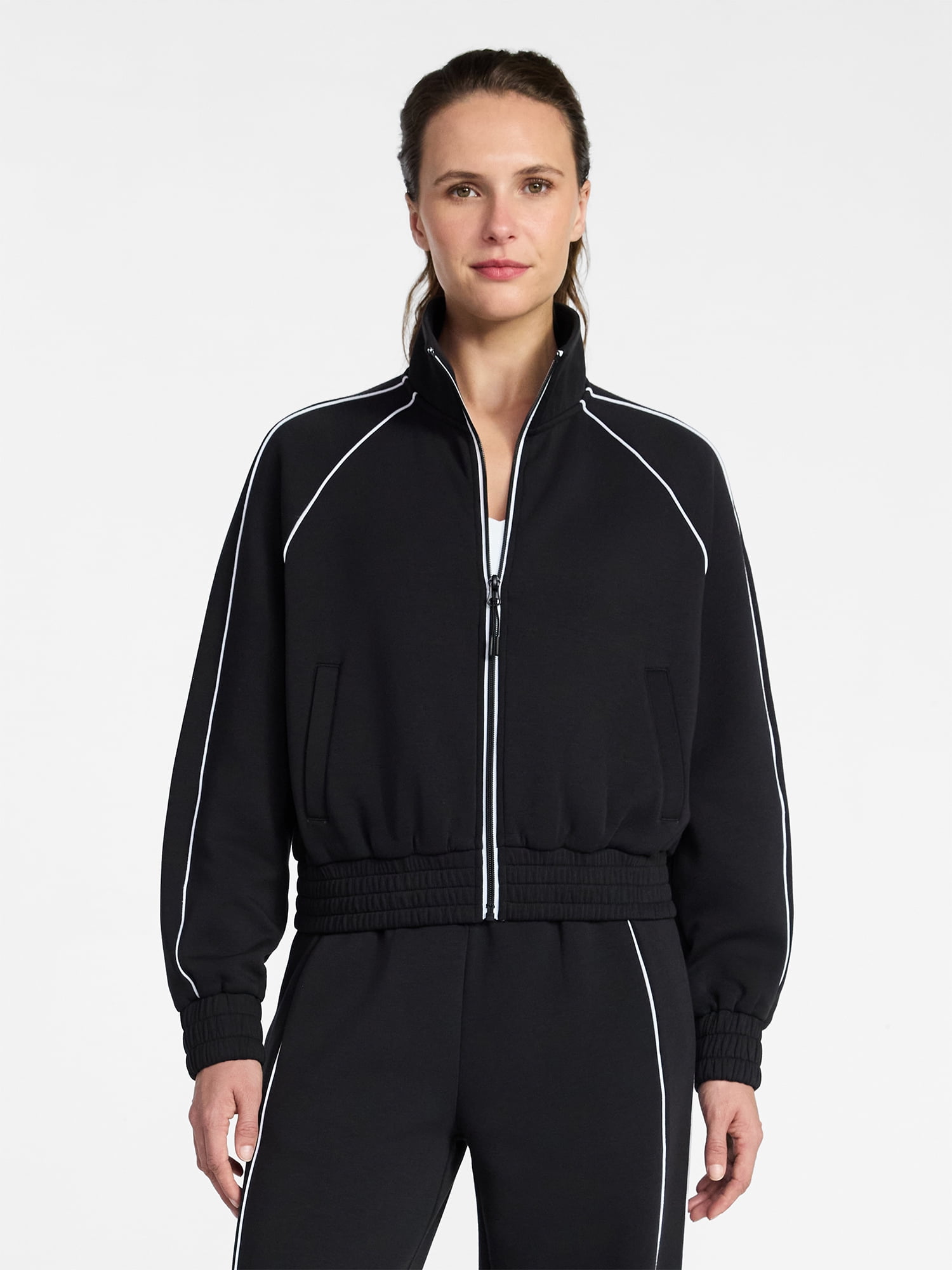 Avia Women's ScubaKnit Track Jacket, Sizes XS-XXXL - Walmart.com