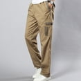 thumbnail image 4 of Mens Lounge Pants Men's Cotton And Linen Elastic Waist Blended Breathable Comfortable Soft Beach Casual Trousers Full Length Pants clothes under $25.00, 4 of 5