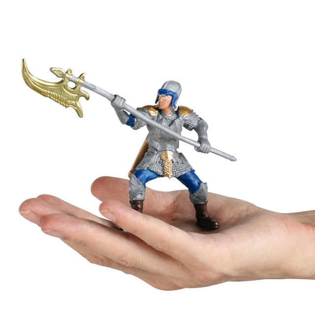 Figura de acción de caballero Medieval de caballero europeo, decoraciones de mesa educativas realistas en miniatura, arcaicos de juguete para Estilo A Hugo Estatuilla de caballero
