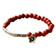 thumbnail image 4 of Women Multicolor Beads Shape Metal Stitching Bracelet, 4 of 9