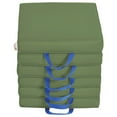 thumbnail image 2 of SoftZone® Square Floor Cushion with Handle 6-Piece -Hunter Green, 2 of 2