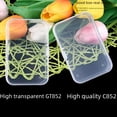 thumbnail image 5 of Caja de plástico transparente de alta calidad de PP, rectangular, cuadrada, con tapa abatible, caja de almacenamiento para embalaje de productos pequeños, 5 of 5