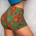 thumbnail image 4 of Naloa Abstract Pattern Biker Shorts for Women Seamless Scrunch Short Women’s Yoga Shorts for Gym Running Sport Shorts - X-Large, 4 of 9