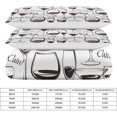 thumbnail image 2 of HAHDAXIA Wine Pattern Bedding Solid Comforter Set for All Seasons,3 Pieces(1 Comforter+2 Pillowcases),Soft Microfiber Bedding Set Queen(90"x90"), 2 of 7