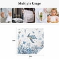 thumbnail image 5 of Blue Sea Turtles Cloth Napkins, Coastal Ocean Sea Starfish Coral Shells Washable and Reusable Dinner Napkins Set of 2, Table Napkin for Kitchen Party Birthday Wedding Hotel Housewarming 20"x20", 5 of 9