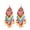 Pink, variant on Ayyufe Bohemian Women Party Multicolor Beads Drop Dangle Statement Earrings
