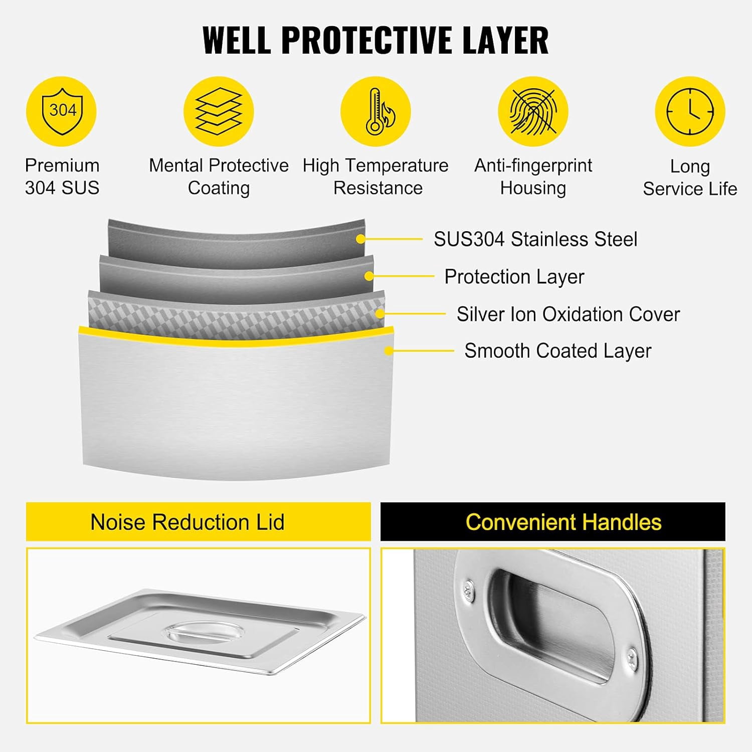 SIHAO 6L 40kHz Ultrasonic Vinyl Cleaner 7-12 Inch 8 Records Ultrasonic Vinyl Cleaning Machine 180W Ultrasonic Records Cleaner Stainless Steel Tank w/ Heater & Timer