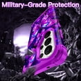 thumbnail image 3 of CASEFIV for Samsung Galaxy S26 Ultra Case,Glow in The Dark,Shockproof Protection Hard PC Soft Flexible TPU Bumper Drop Protective Protective Phone Cover Case for Galaxy S26 Ultra,Purple Butterfly, 3 of 7