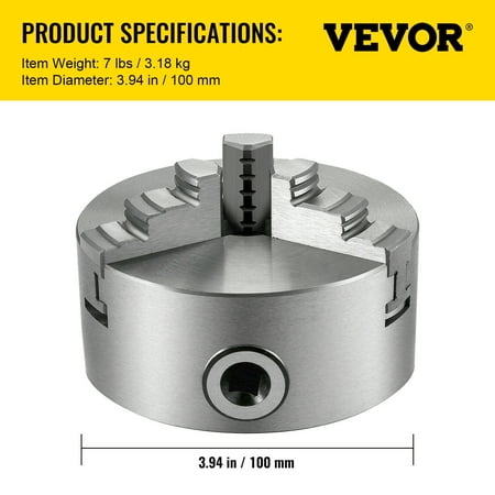 

CHNGXWE Self-Centering K11-100 K11-125 K11-160 K11-200 Lathe Chuck with 3 Jaws for Manual Grinding Milling and Turning Operations Complete with Mounting Bolt Kit