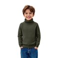thumbnail image 5 of Kids Turtleneck, Comdrip Kids Winter Soft Warm Sweater Pullover Tops Turtleneck Cable Knit Sweater Kids Knit Sweater Green 150, 5 of 6