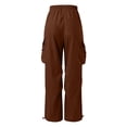 thumbnail image 3 of CAIVO Child Kids Cargo Pants With Multiple Pockets Comfortable Casual Summer Trousers Boys Girls Outdoor Play And Daily Wear Versatile Solid Color Streetwear, 3 of 8
