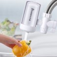 thumbnail image 4 of Purificador de agua para grifo, grifos blancos, filtro de agua lavable para fregadero, agua refrescante, 4 of 9
