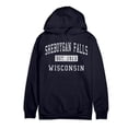 thumbnail image 1 of Sheboygan Falls Wisconsin Classic Established Premium Cotton Hoodie, 1 of 1