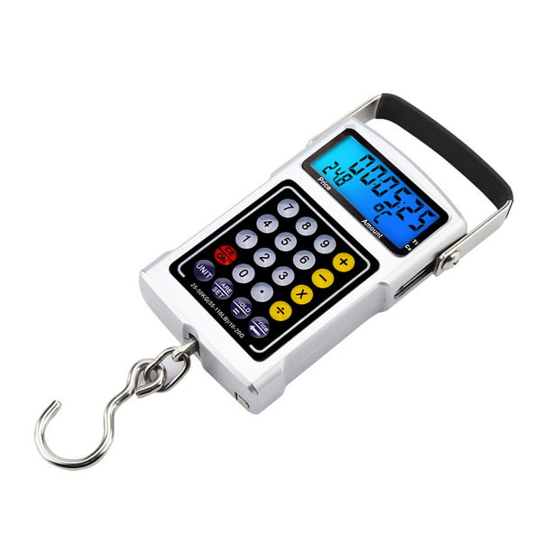 Fish Hook Scale, Electronic Fish Hook Scale, Digital Scale 16-digit LCD  Display For Fishing Travel 