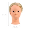 thumbnail image 2 of OULII Golden Hair Practicing Head for Hair Styling Practice with Super Long Hair, High Temperature Wire Material, 2 of 7
