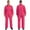 Hot Pink, variant on TiaoBug Mens Unisex One Piece Coverall Long Sleeves Jumpsuit Uniforms Overalls Hot Pink S