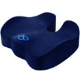 thumbnail image 1 of Cojín de asiento BlissTrends de espuma viscoelástica gruesa para oficina, azul, 1 of 7