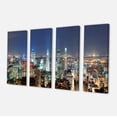 thumbnail image 2 of Montreal at Dusk Panorama - Landscape Canvas Art Print, 2 of 3