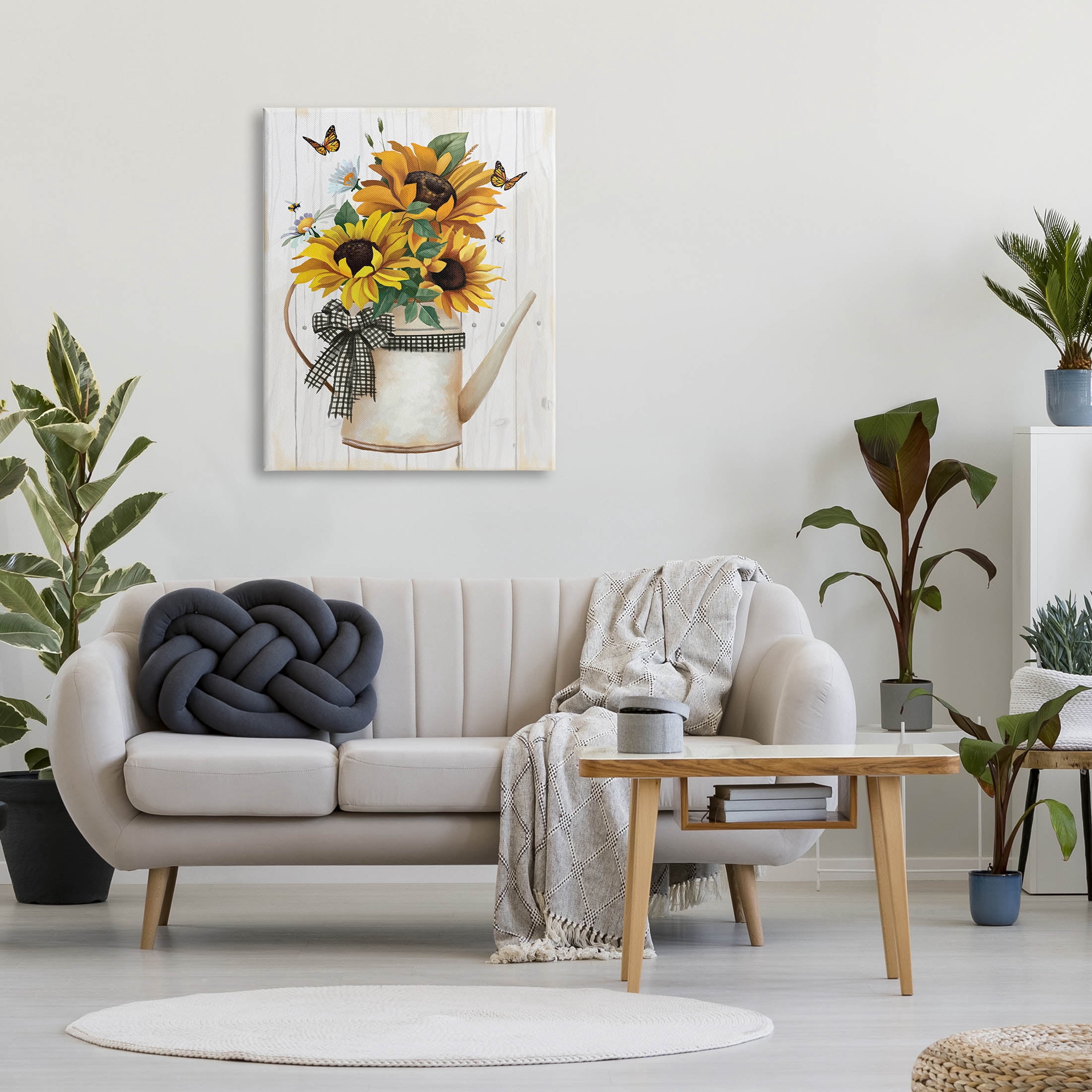 Stupell Industries Country Rustic Sunflower Bouquet Graphic Art Gallery Wrapped Canvas Print Wall Art, Design by Lucca Sheppard