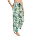 thumbnail image 6 of Salouo Lotus Flower1 Print Women's Pajama Pants Casual Loose Sweatpants PJs Flowy Pants Drawstring Palazzo for Women Wide Leg Pants Lounge Pajama -Large, 6 of 8