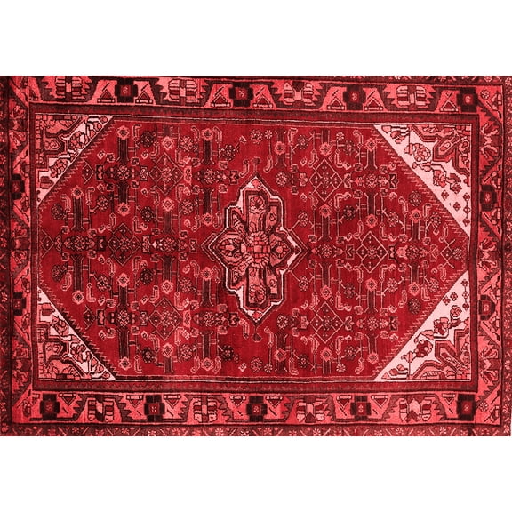 Ahgly Company Indoor Rectangle Persian Red Traditional Area Rugs, 5' x 7'