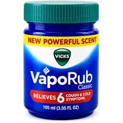 Vicks VapoRub Medicated Topical Ointment for Cough and Cold Symptoms, Value Pack, 105mL