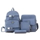 thumbnail image 2 of Mochila Escolar Primaria y Secundaria para La Temporada Escolar, Conjunto de Cuatro Piezas con Mochila de Lona de Gran Capacidad, Mochila Estilo Universitario, 2 of 4