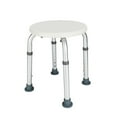 thumbnail image 3 of Kepooman 20.6" Shower Chair Bath Bench, Adjustable Shower Stools for Seniors, Elderly, Disabled, Shower Bench Seat Without Back, White, 3 of 7