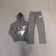 thumbnail image 2 of Traje de sudadera con capucha holgada con estampado de letras de High Street para hombres y mujeres para parejas, 2 of 5