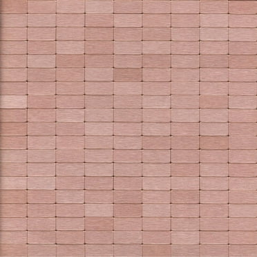 Acopelo Peel and Stick on Metal Tiles for Kitchen Self-Adhesive Metal Backsplash Tiles 6 Pack Rose Gold